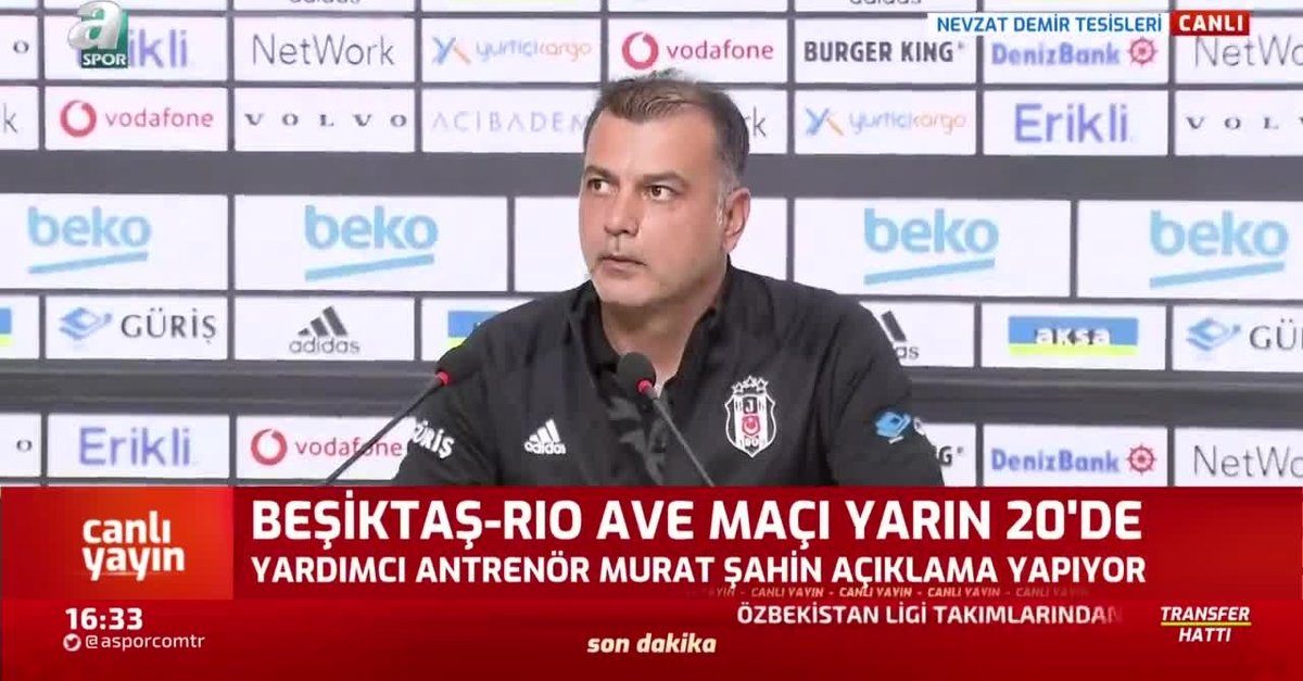 Beşiktaş'ta Rio Ave maçında 3 eksik! Murat Şahin açıkladı