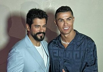 Burak Özçivit ile Cristiano Ronaldo bir araya geldi