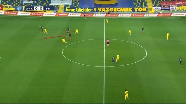 Son dakika spor haberi: Ankaragücü - Fenerbahçe maçında Sosa'nın hatası pahalıya patladı! İşte gol anı... - 1