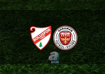 Boluspor - Karaman FK maçı CANLI İZLE