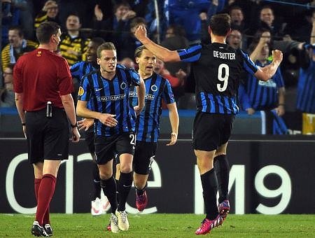 C.Brugge-Beşiktaş maçından kareler