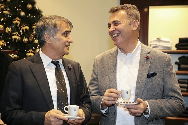 Fikret Orman ile Şenol Güneş Beşiktaş kampında toplantı yaptı