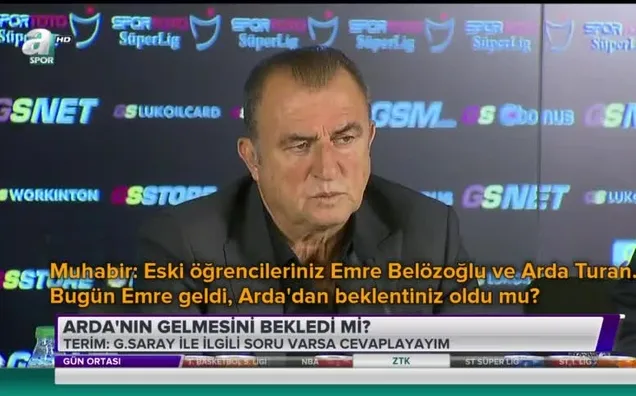 Fatih Terim'den Arda Turan yanıtı