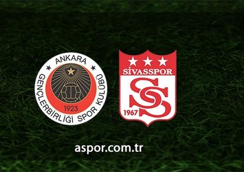 Gençlerbirliği - Sivasspor CANLI