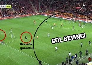 Beşiktaş'ın golünden önce taraftar sahaya girdi