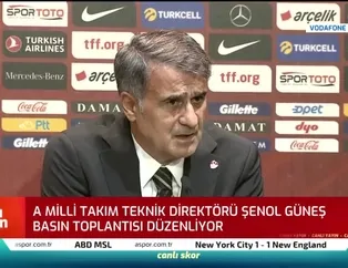 Şenol Güneş: 1-0 onlar için iyi skor