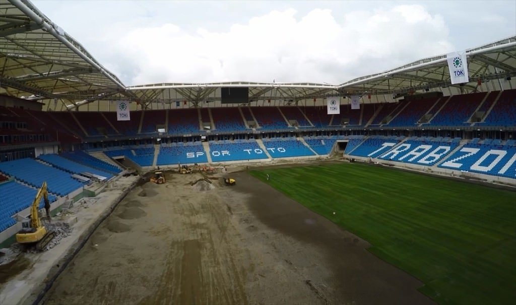 Trabzonspor’un yeni evi Akyazı Stadı tamamlanıyor
