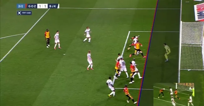 Son dakika spor haberi: Göztepe - Beşiktaş maçında ofsayt itirazları! İşte o pozisyon... - 1