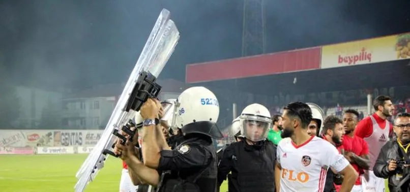 Bolu'da maç sonu olaylar çıktı