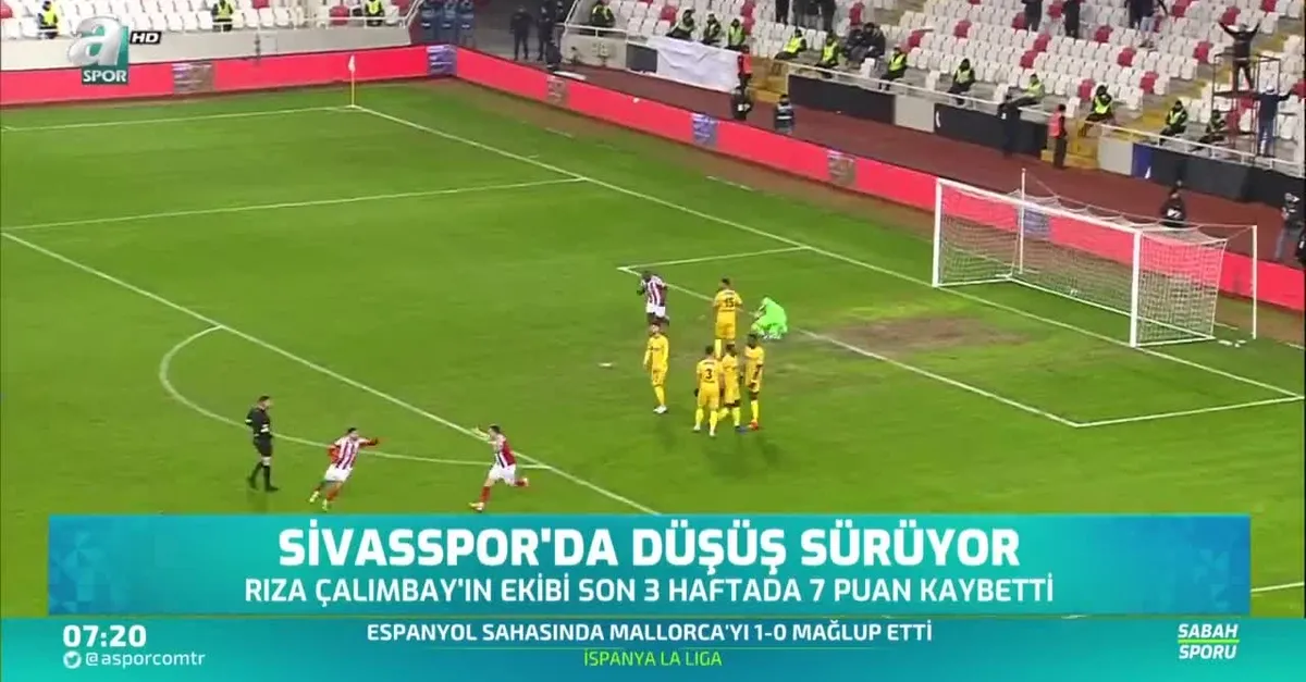 Sivasspor'da düşüş sürüyor