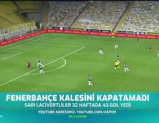Fenerbahçe kalesini kapatamadı