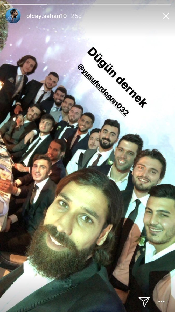 Spor camiası Yusuf Erdoğan’ın düğününde buluştu