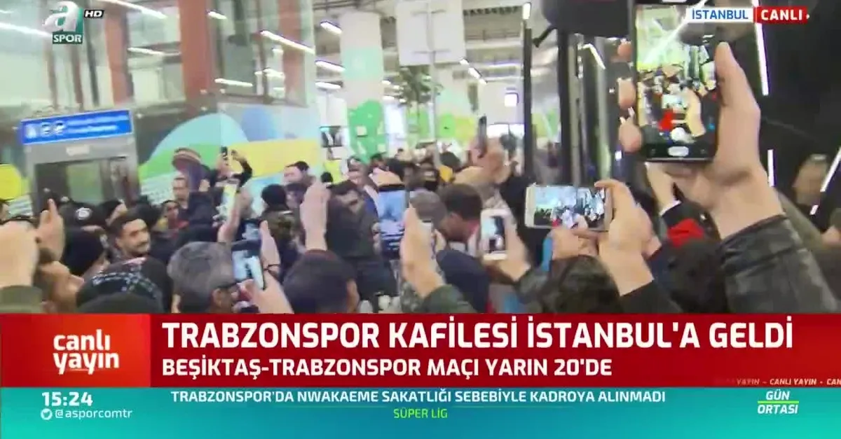 Trabzonspor kafilesi İstanbul'a geldi