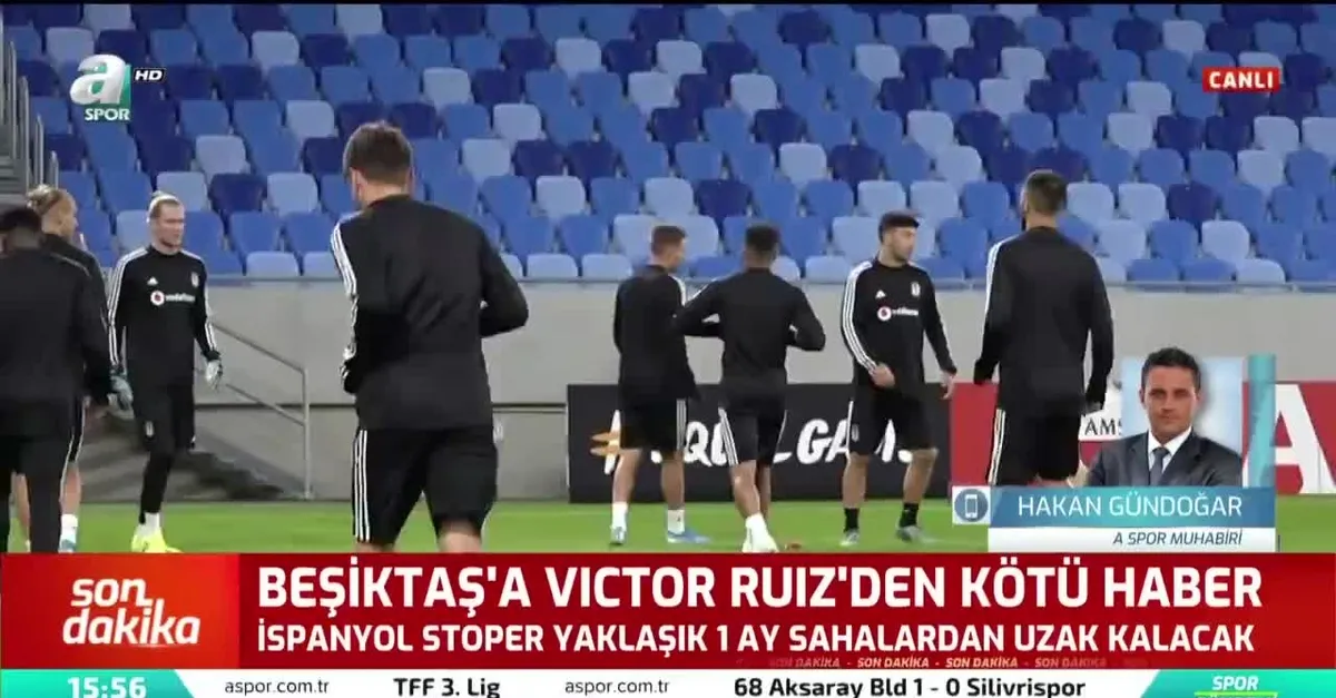 Beşiktaş'a Victor Ruiz'den kötü haber