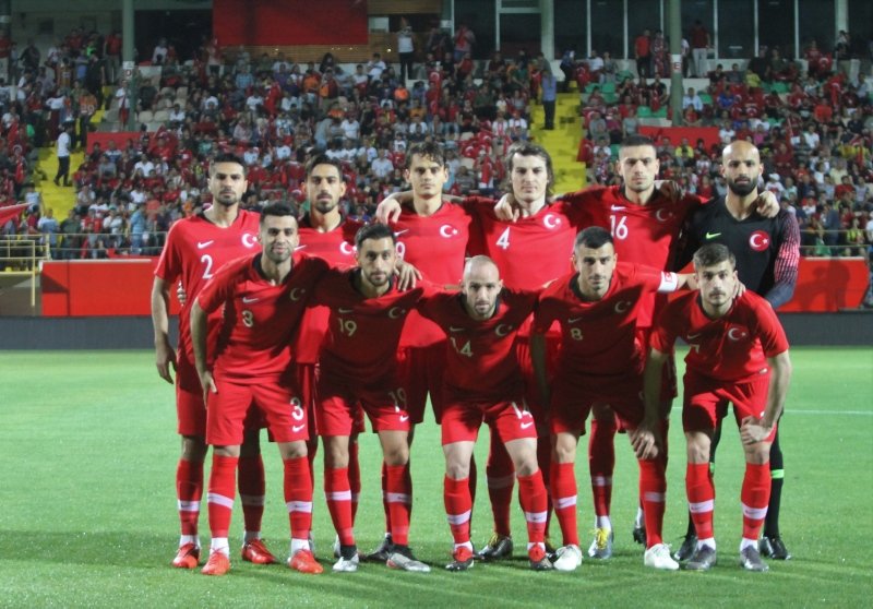 Türkiye - Özbekistan maçından kareler...