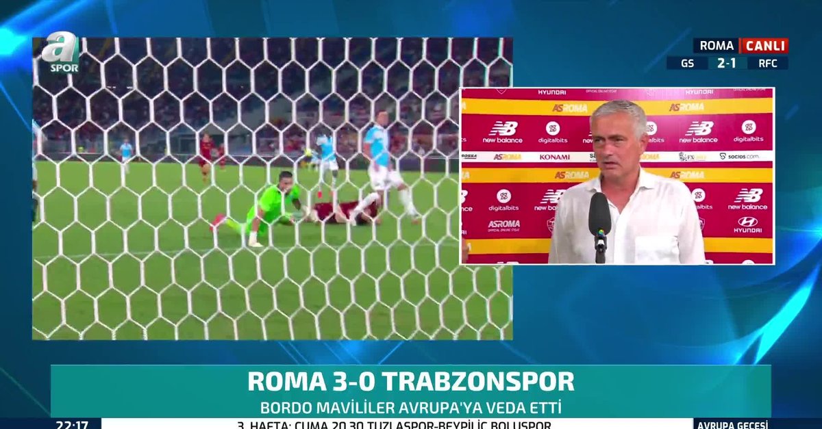 Mourinho'dan Trabzonspor'a büyük övgü!