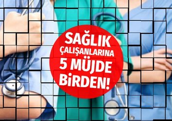 Sağlık personellerine müjdeler peş peşe! Cumhurbaşkanı Erdoğan duyurdu