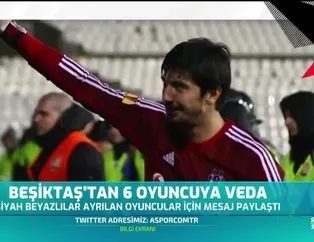 Beşiktaş'tan 6 isme veda