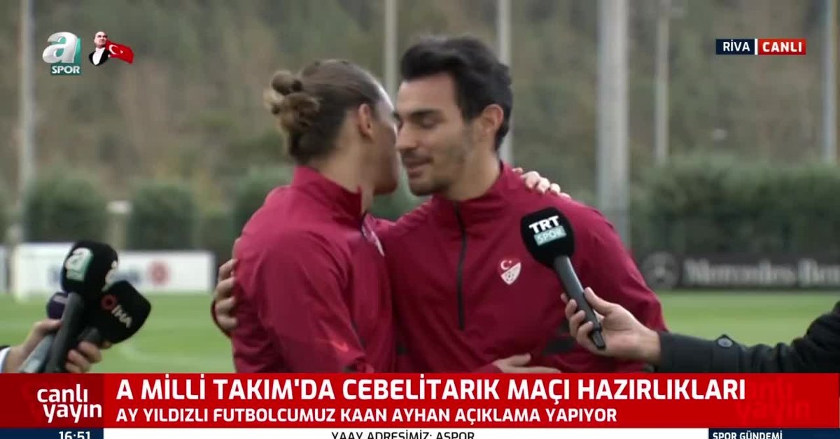 Kaan Ayhan ve Taylan Antalyalı Türkiye - Cebelitarık maçı öncesi konuştu