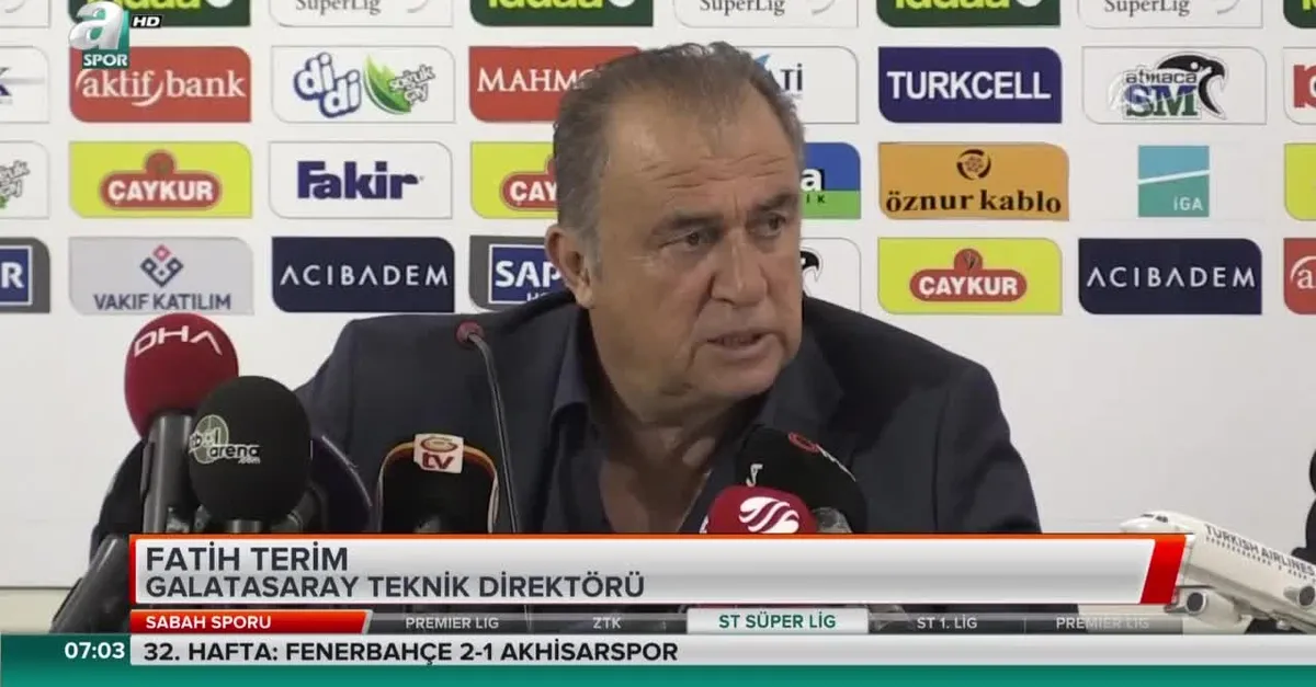 Fatih Terim: "Maçı bırakmayan bir Galatasaray vardı"