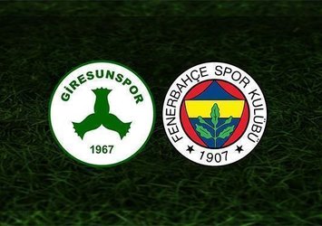 Giresunspor Fenerbahçe | CANLI