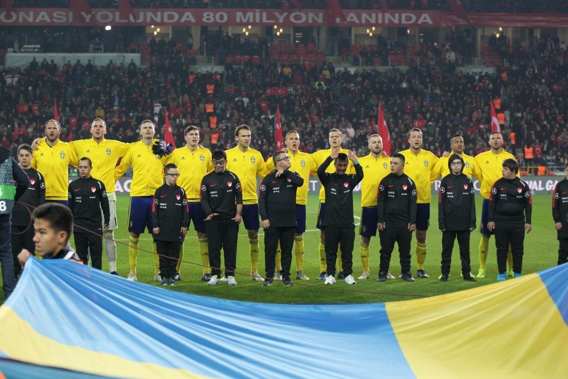 Türkiye İsveç maçından kareler