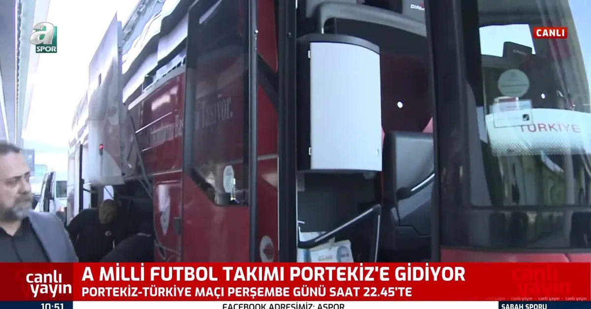 A Milli Futbol Takımı Portekiz'e gitti