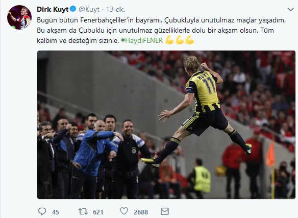 Dirk Kuyt'tan F.Bahçe'ye derbi mesajı - 1