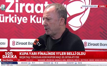 Sergen Yalçın: Final oynamak istiyoruz
