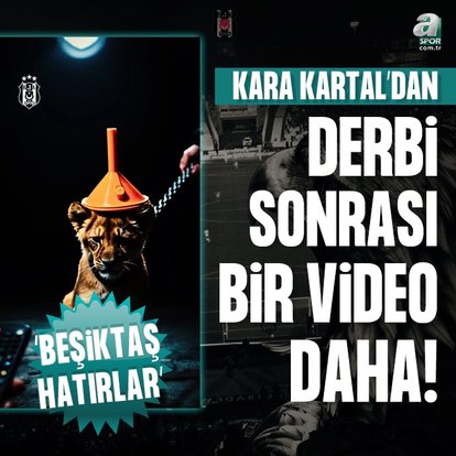 Beşiktaş’tan derbi sonrası yeni paylaşım!