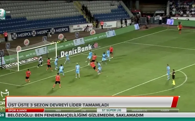 Başakşehir ilk yarıda yine zirvede
