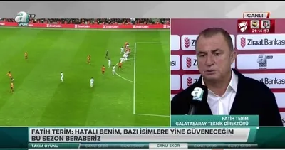 Fatih Terim'den flaş açıklamalar! "Kadromuz...