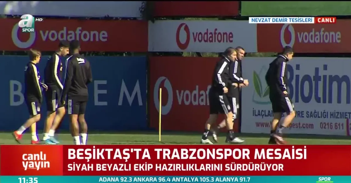 Beşiktaş'ta Trabzonspor mesaisi sürüyor