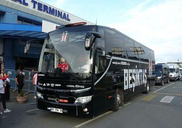 Beşiktaş kafilesi Trabzon'a geldi!