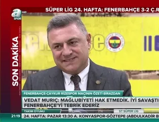 "Fenerbahçe'den üstündük"