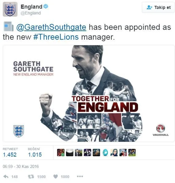 İngiltere'nin yeni teknik direktörü Gareth Southgate - 1