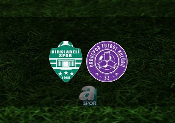 Kırklarelispor - 52 Orduspor FK maçı saat kaçta?