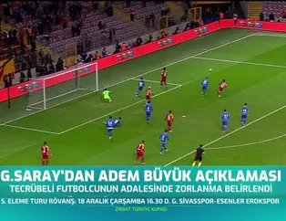 Galatasaray'dan Adem Büyük açıklaması