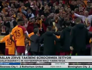 Aslan zirve takibini sürdürmek istiyor