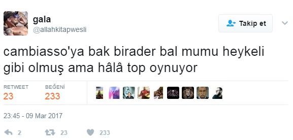 Olympiakos - Beşiktaş maçının Twitter tepkileri