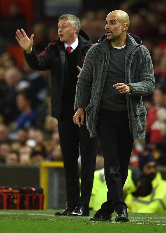 Manchester United - Manchester City maçından kareler...