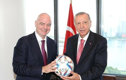 Başkan Recep Tayyip Erdoğan FIFA Başkanı Infantino’yu kabul etti