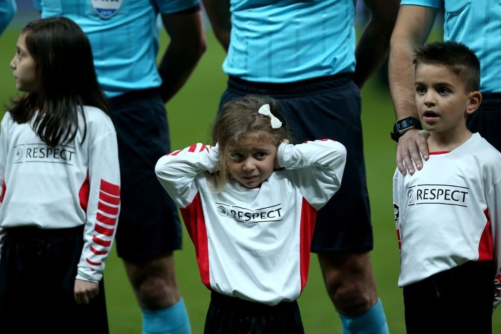 Beşiktaş-Benfica mücadelesinden kareler