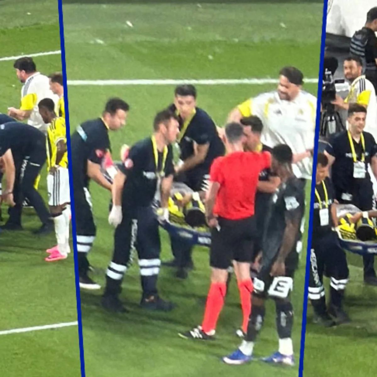 Fenerbahçe'de sakatlık şoku! Oyun alanını sedyeyle terk etti