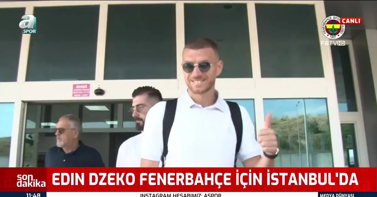 Dzeko Fenerbahçe için İstanbul'da