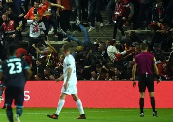 Fransa'da tribün bariyeri çöktü! En az 18 yaralı...