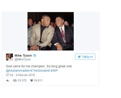 Ünlü isimlerden Muhammed Ali paylaşımları!