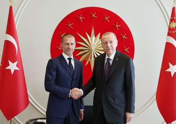 Başkan Erdoğan Ceferin'i kabul etti!