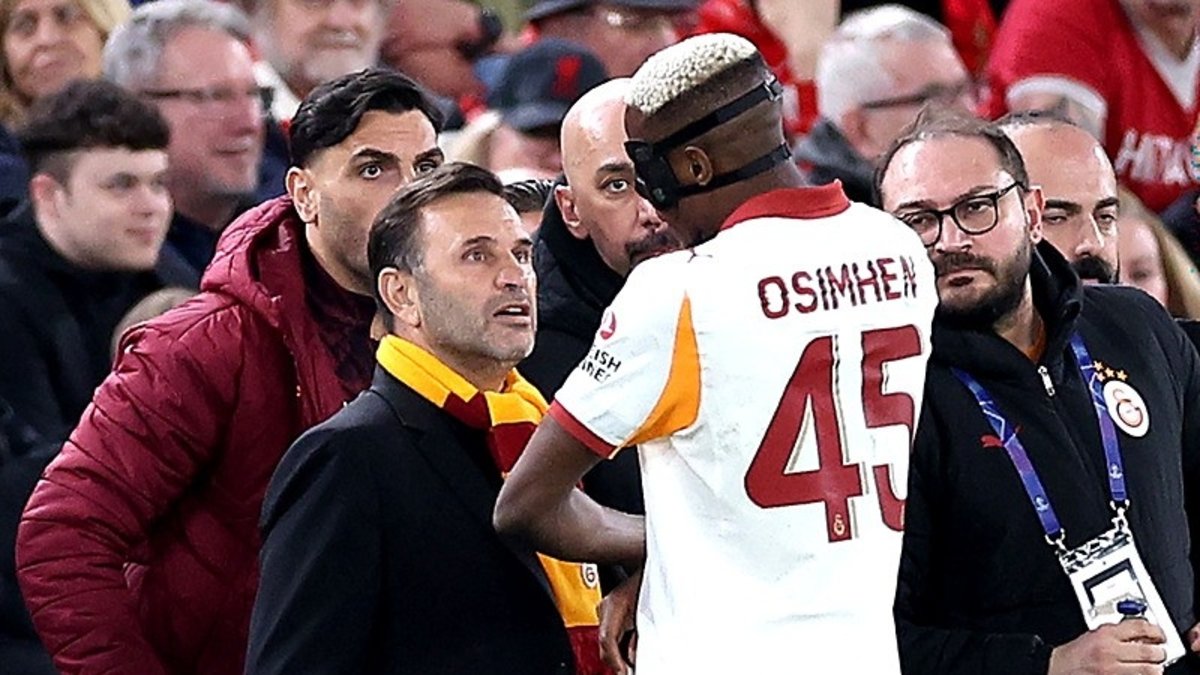 Galatasaray'da Victor Osimhen maça devam edemedi!