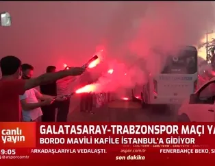 Trabzonspor'a coşkulu uğurlama